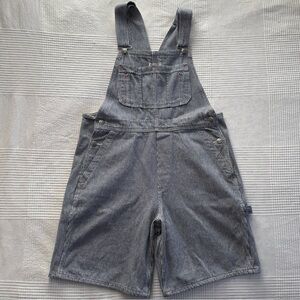 The Limited Striped Overall Shorts